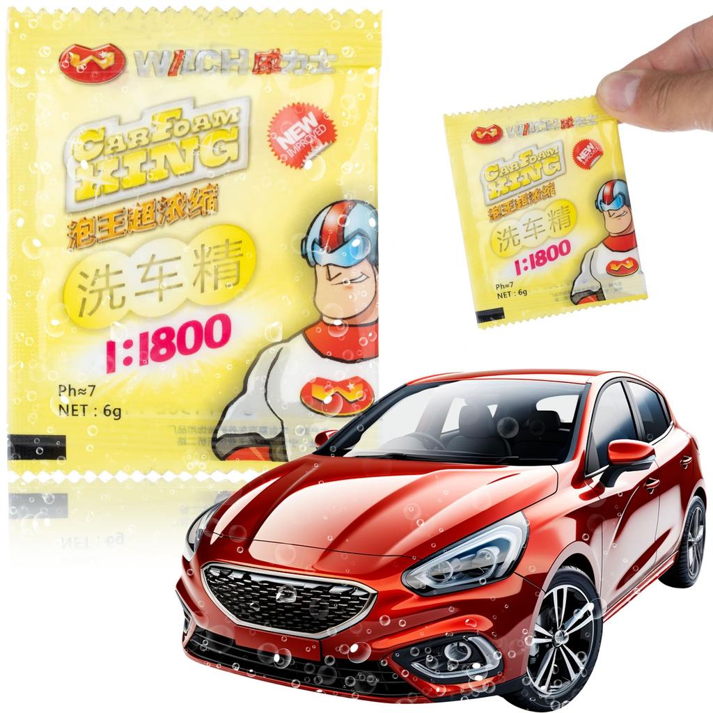 Rosfix Zestaw do Myjek Ciśnieniowych – Szczotka T-Racer 15"" z Lanca 1/4"" i 5 Dyszami | Pianownica 1000ml | Proszek Pianotwórczy 6g