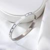 European Fashion Titanium Steel Enamel Bracelet with Drip Oil Finish - Versatile and Stylish Stainless Steel Accessory