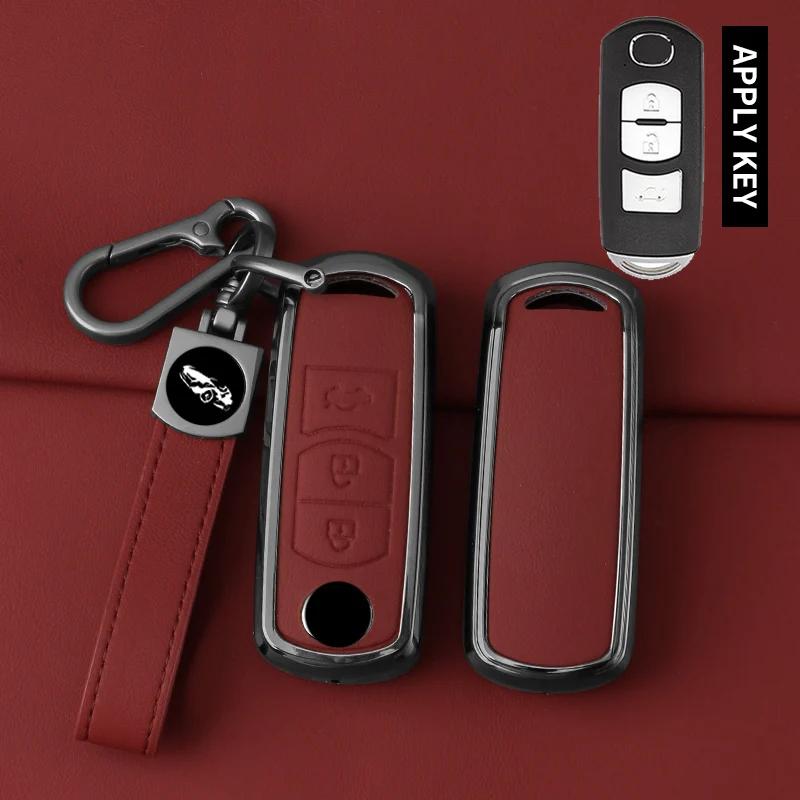 Interior Mouldings Car Zinc Alloy Key Cover Case Shell For Mazda 2 3 5 6 BL BM GJ Atenza Axela Demio CX-3 CX3 CX-5 CX5 CX7 CX-7