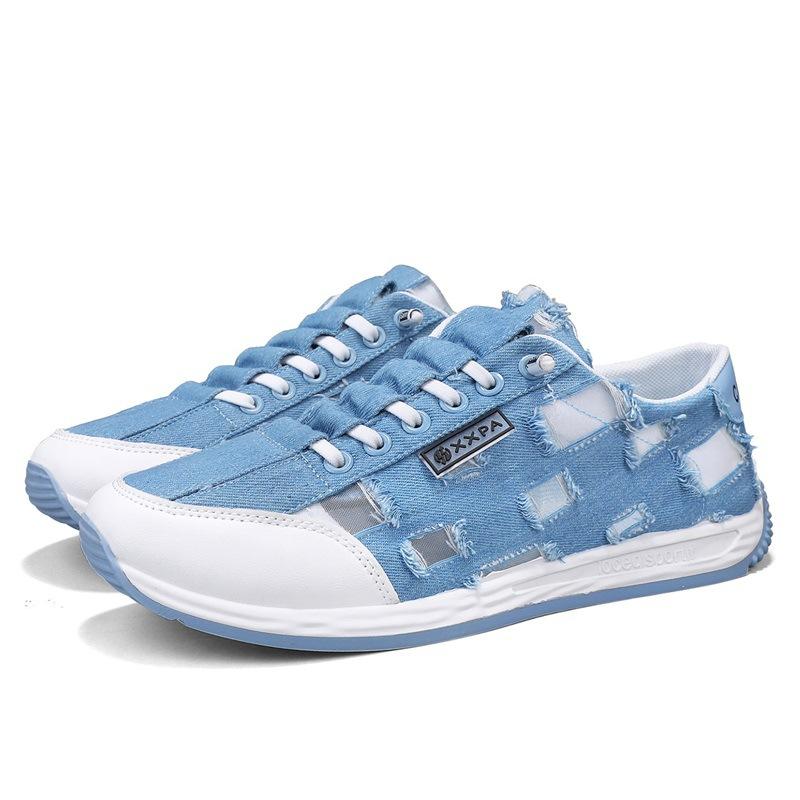 Men's Shoes Summer Breathable Thin Canvas Shoes Men's Casual Versatile Non-slip Low-top Board Shoes