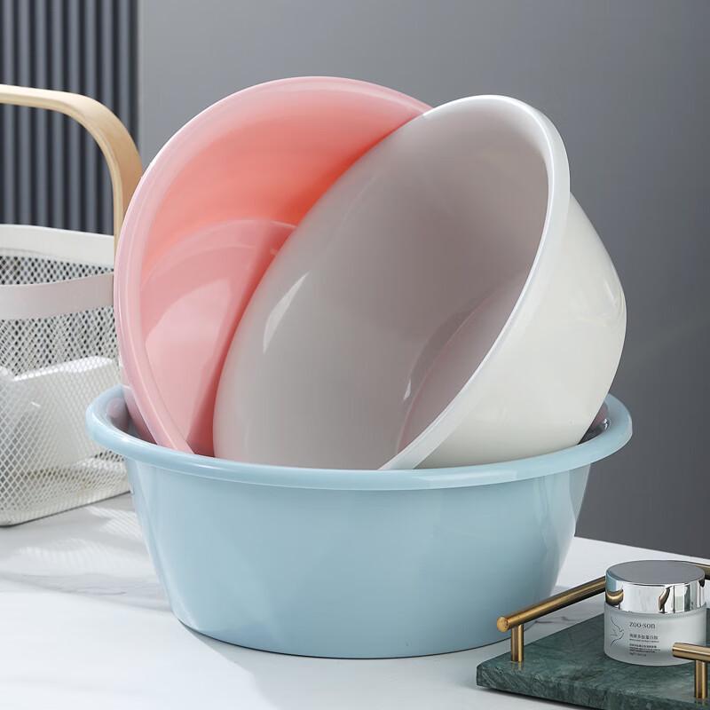 Huanqun 32cm Round Thickened Plastic Washbasin