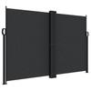 Retractable Side Awning Black 160 x 1000 cm