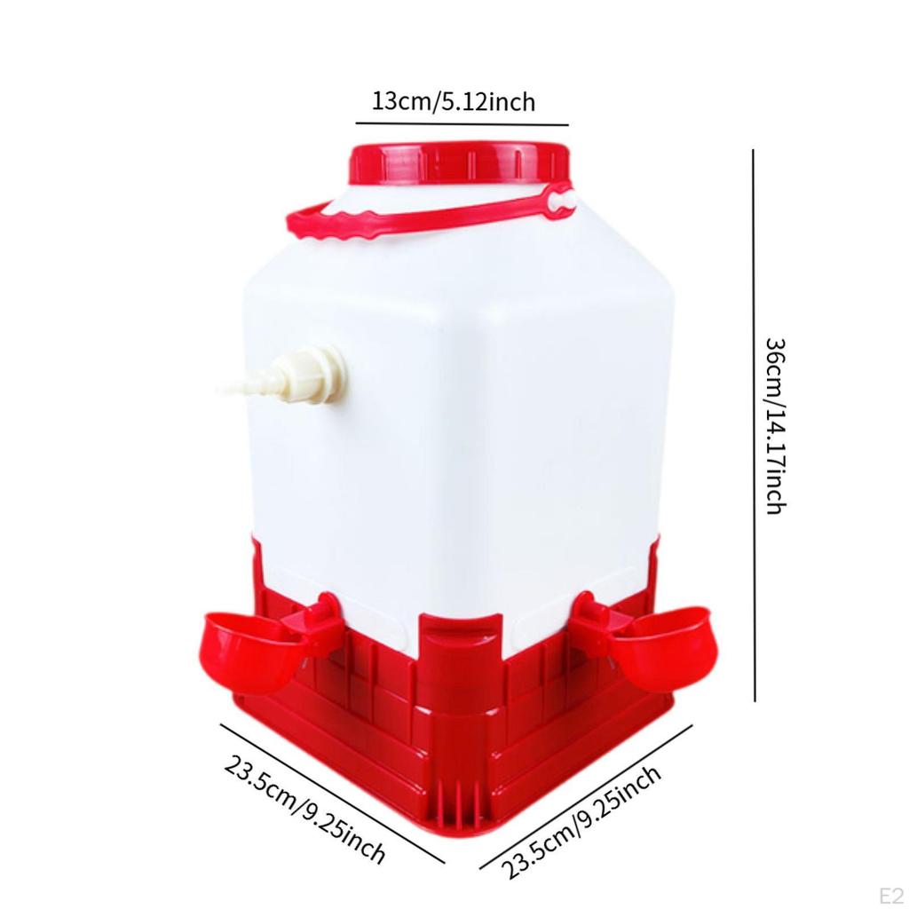 Chick Waterer Chicken Coop Accessories No Waste Drinking Bowl Practical Portable Automatic Drinker