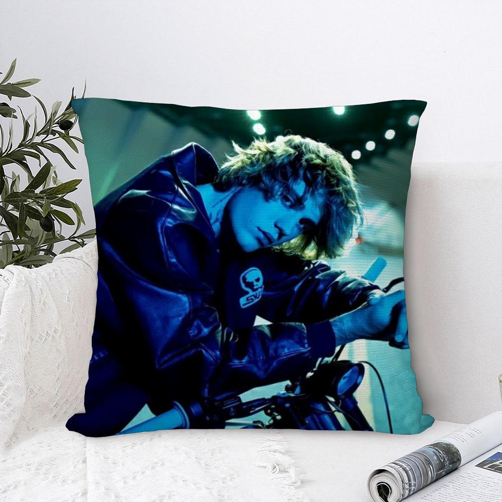 

Hot Sale J-Justin B -Bieber Pillow Case Plush Fabric Soft Pillowcase Double Sided Print Sofa Cushion Cover Throw Pillow Cover 16x16Inch