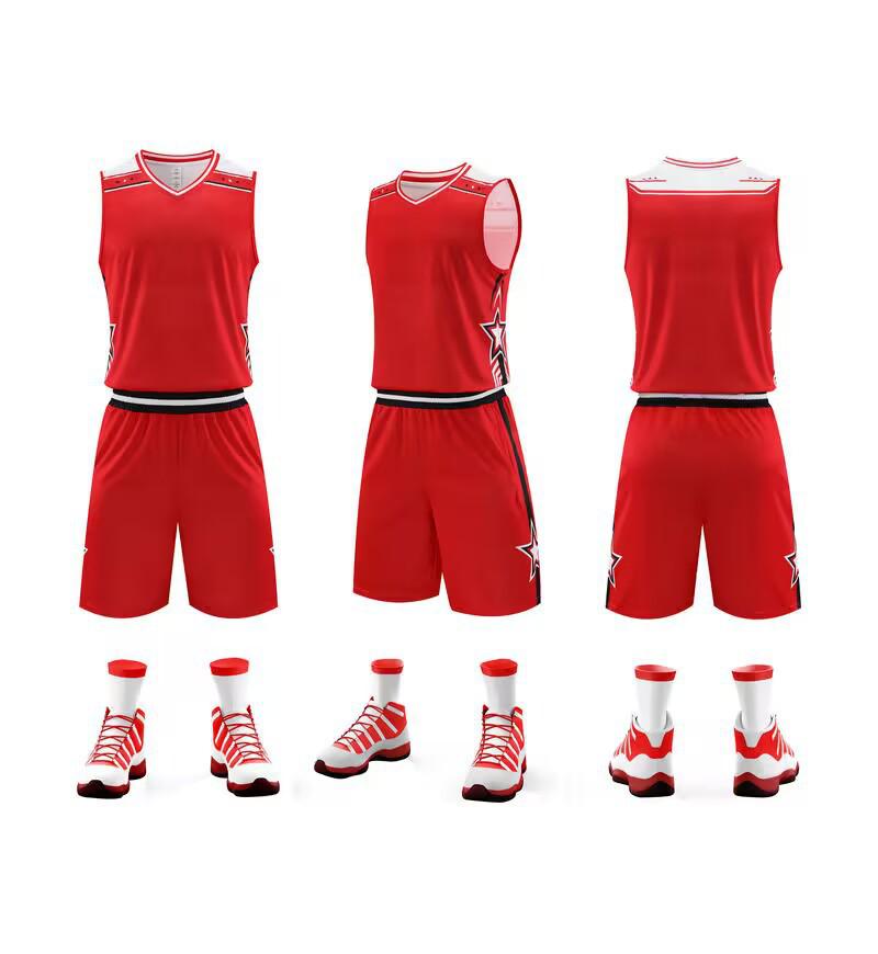 Cross-Border Basketball Training Uniform Set for Children and Adults