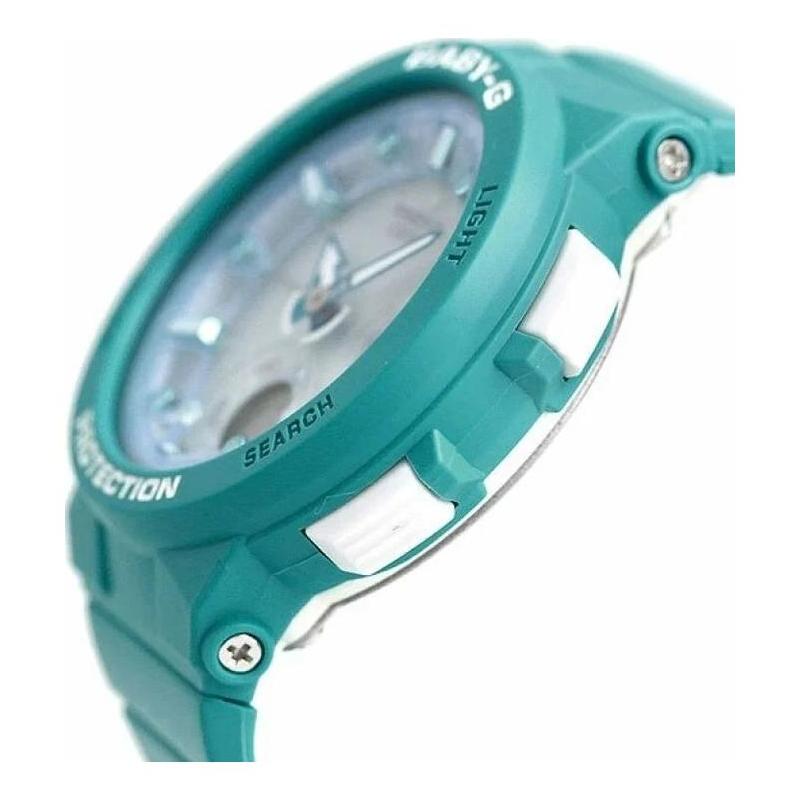 Casio CASIOBABY-G Series Lake Blue Waterproof Shockproof LED Lighting Solar Powered Quartz Movement Resin Strap Japanese and Korean Watch BGA-250-2APR