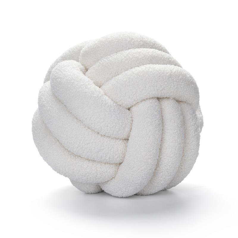 Lamb Fleece Sofa Bed Decoration Throw Pillow Nordic Knotted Ball Living Room Decor Cushion Simple Home Decor Pillow