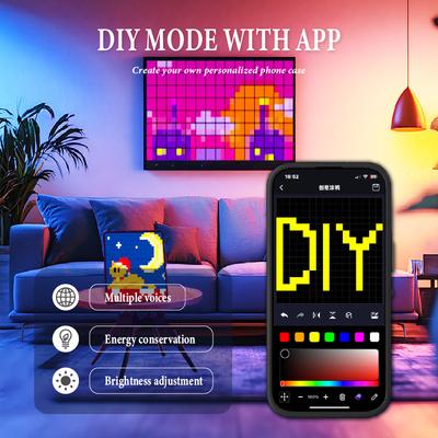 Tryb DIY Z Aplikacją Ekran Obrazkowy Etui Na iPhone 17 16 15 14 13 Pro Max Plus Smart Funkcje Etui na Telefon Anime Telefon Świecące Etui
