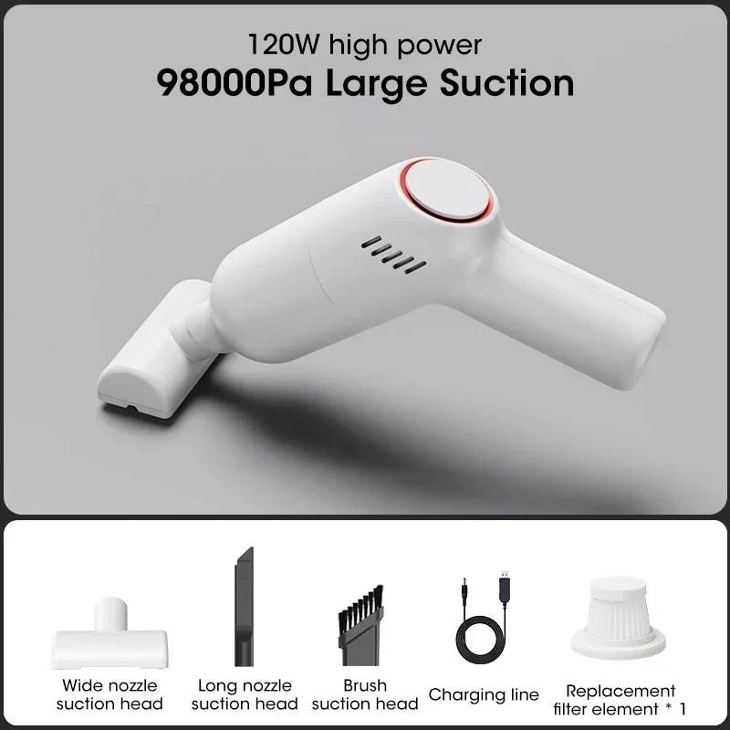 98000PA Wireless Car Vacuum Cleaner Air Blower Powerful Cleaning Machine Strong Suction Handheld for Car Portable Home Appliance