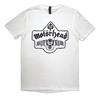 Unisex Shirt Cotton Oversize Large Size New Camiseta Motorhead '50 Years Ace Wings Emblem' Blanca - Nuev