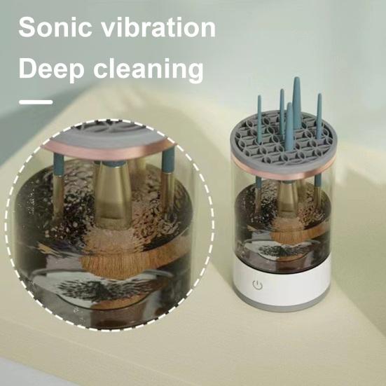 Electric Makeup Brush Cleaner USB Rechargeable 7000RPM Multifunction Automatic Cosmetic Brush