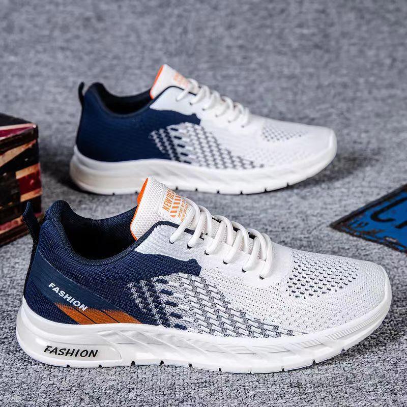 

Мужские кроссовки летние сетчатые дышащие кроссовки для ходьбы Tenis Fashion Knit дышащие спортивные туфли для мужчин 39