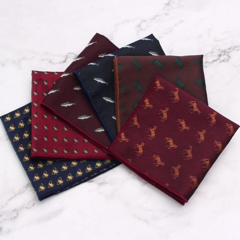British Style Men'S Suit Pocket Towel Small Flower Type Business Retro Banquet Suit Small Square Scarf Chest Towel Handkerchief