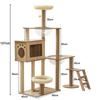 Yinanroa Cat Tower Spaceship Cat Tower Claw Sharpener Stylish Large Cat Kitten Toy for Lack of Exercise Cat House Observation Hemp Cat Toy Ball Load