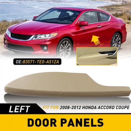 

For 08-12 Honda Accord Coupe Left Side Door Armrest Panel Beige 83571-TE0-A51ZA