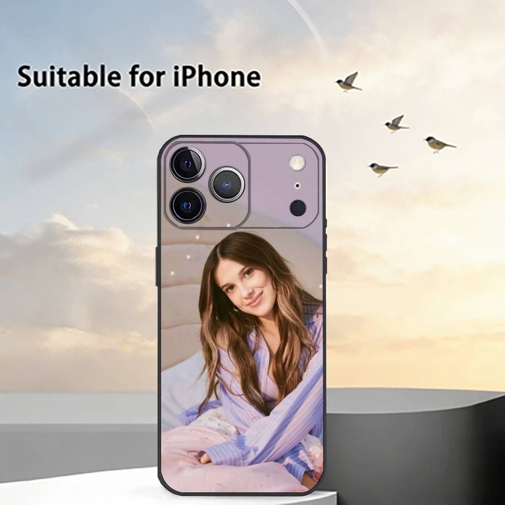 M-Millie Bobby Brown Phone Case Silicone Soft For IPhone 17 16 15 14 13 12 11 X XR Plus Pro Max Plus