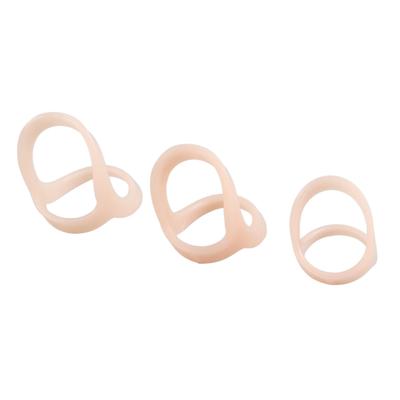 Férula de soporte para dedos ovalada de 3 piezas para reducir el dolor, protector impermeable para dedos, tamaño 2, 3 y 4