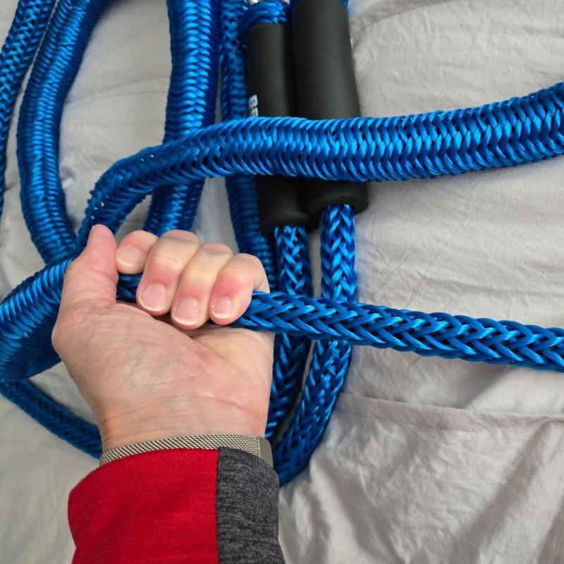 Shore-Side Mooring Rope for Small Boat Stops, Elastic Dock Line Set with Beach Stake and Quick Clip Connection