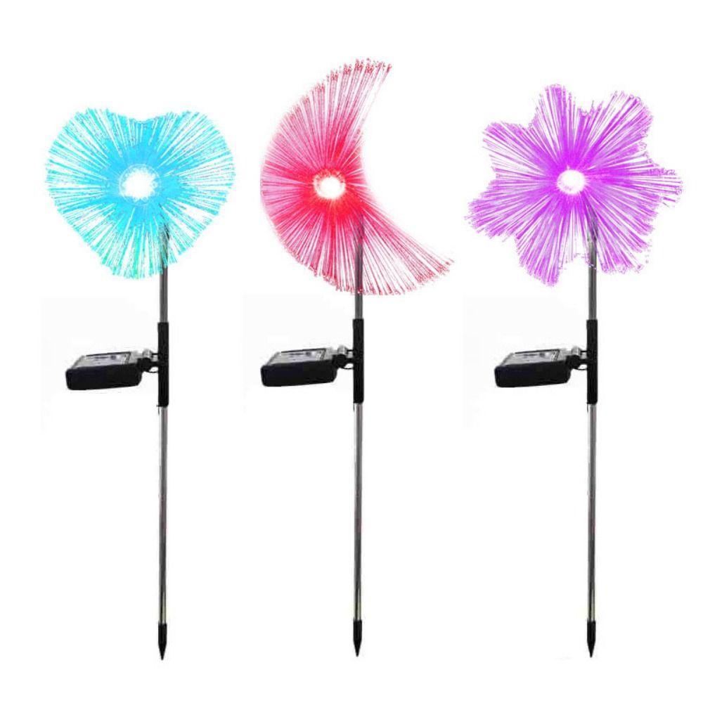 Energy Saving Fiber Optic LED Lamp Solar Powered Landscape Lawn Lamp Outdoor Solar Light  Community