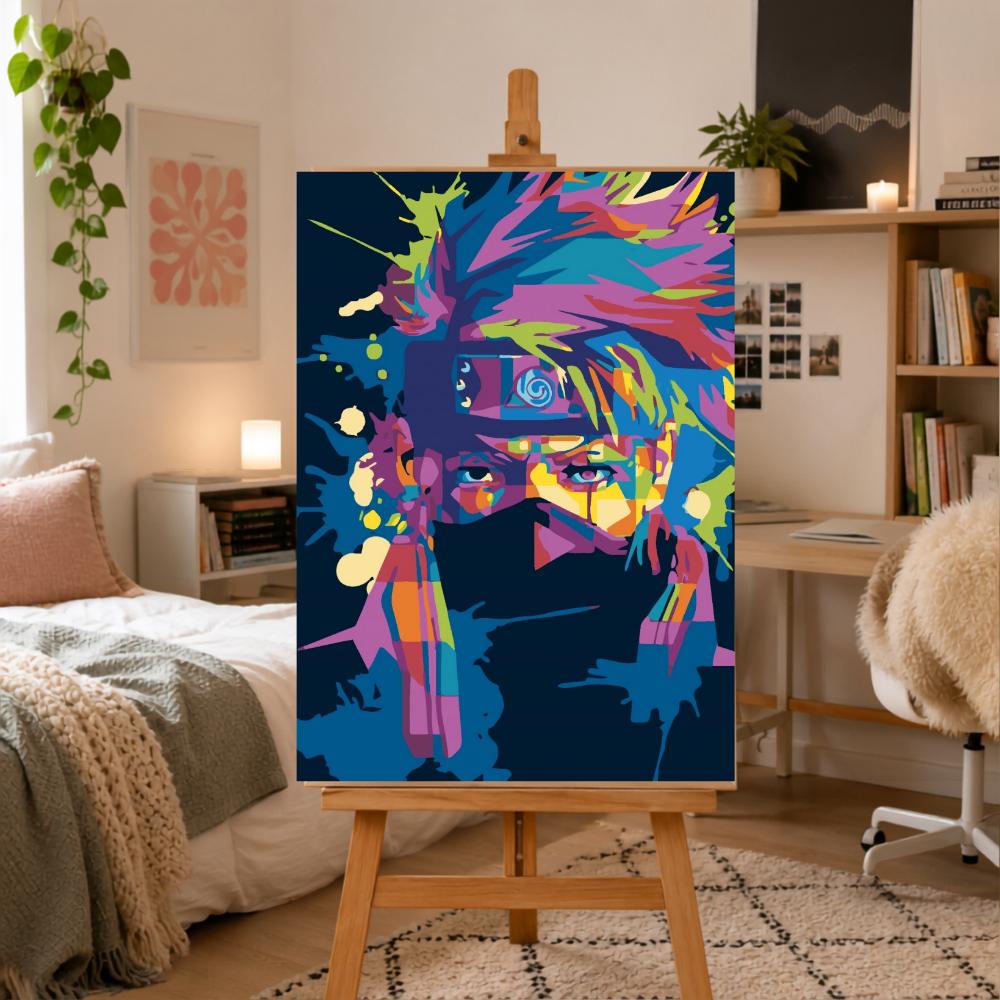 Obraz Do Malowania Po Numerach Z Ramą Anime Naruto 50X70 Cm