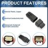 INFINAUTO 1 Set 12 Pin Headlight Waterproof Connector Plug 1mm Series Male Female Wire