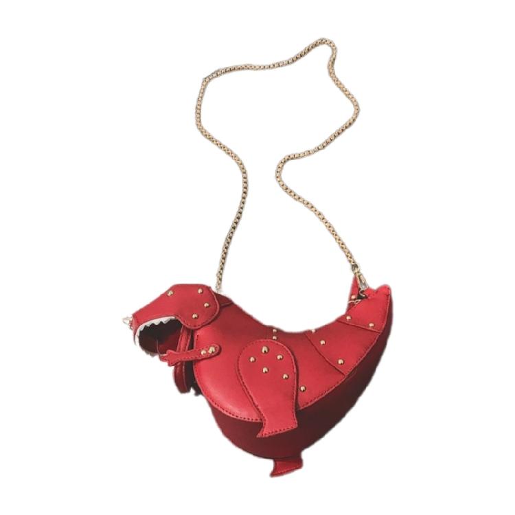 Chic PU Dinosaur Handbag Shoulder Bags Lightweight Crossbody Bag for Girls