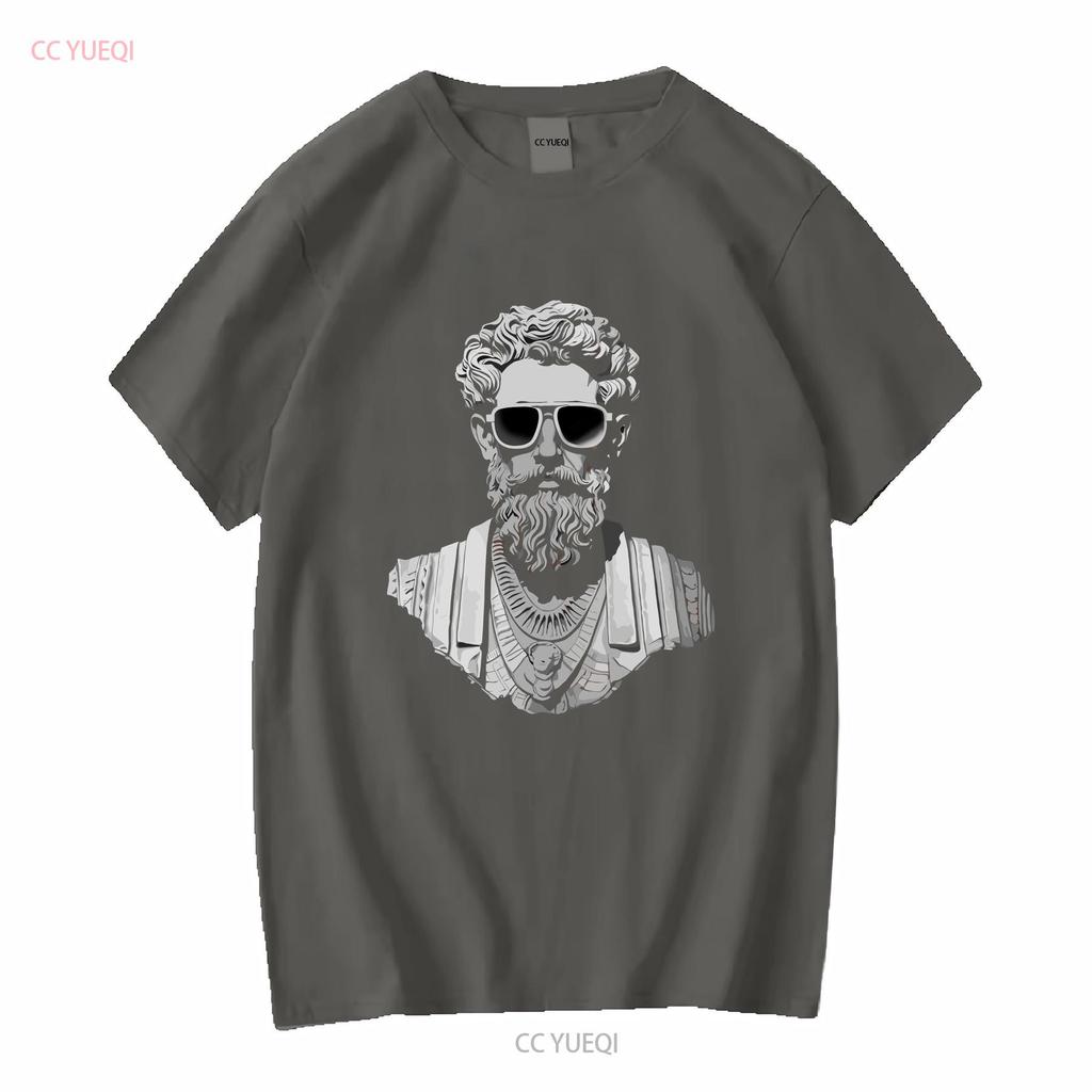 Marcus Aurelius Stoicism T Shirt Zen Buddha Quote Funny For Her Ladies Philosophy Think Deep Mindfulness Vintage Washed