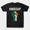 Men Black Print T-shirt Kneecap No-Cut Transfer Paper Print Cotton Tshirt
