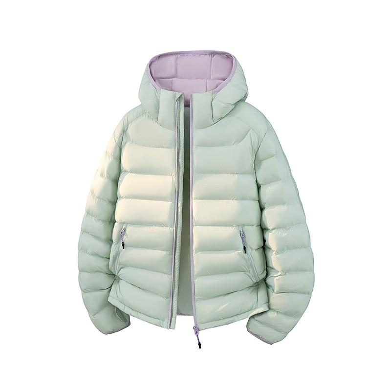 Winter Hooded Cotton Puffer Jacket Unisex Casual Warm Coat Couples