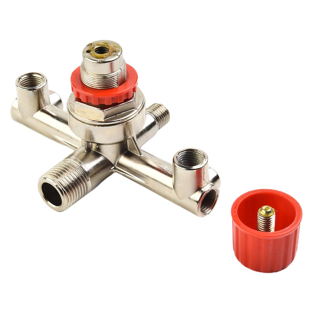 Double Outlet Tube Air Compressor Switch-Pressure Regulator Valve Fitting-Part