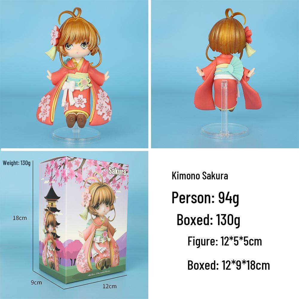 New Magic Girl Sakura Kimono Figure - Beautiful Car Ornament with Tomoyo Blind Box