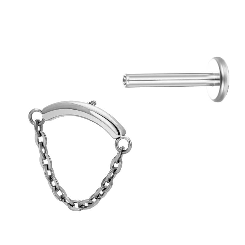 F136 Titan Helix Intern Piercinguri lanț Buză Ureche Stud Tragus Cartilaj Segment cu balama Daith Piercing Septum Corp Zircon Cadou