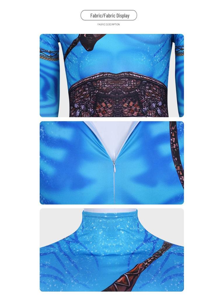 Avatar 3 Kids Cosplay Costume: Stage Performance Jumpsuit for Role-Playing