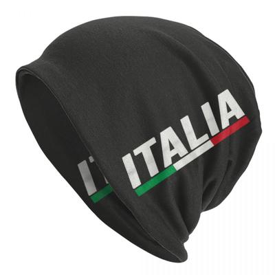 Berretto con bandiera Italia Berretto invernale unisex caldo Bonnet Femme Cappello lavorato a maglia Outdoor Italia Proud Skullies Berretti Cappelli