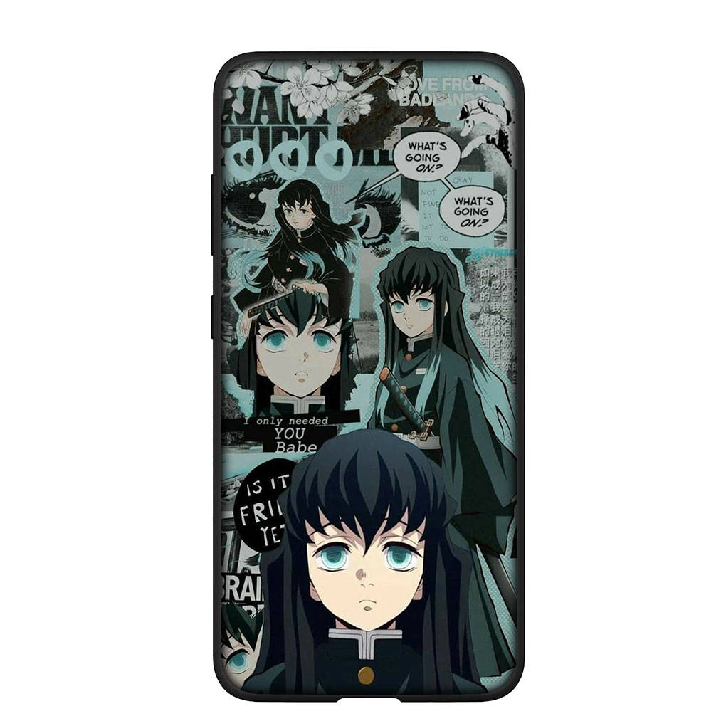 Pouzdro na telefon Samsung Galaxy S25 S24 S23 iPhone 16 15 Xiaomi Redmi Note 14 13 12 16E X 11 Pro Max OPPO Moto Huawei Muichiro Tokito Demon Slayer Cover