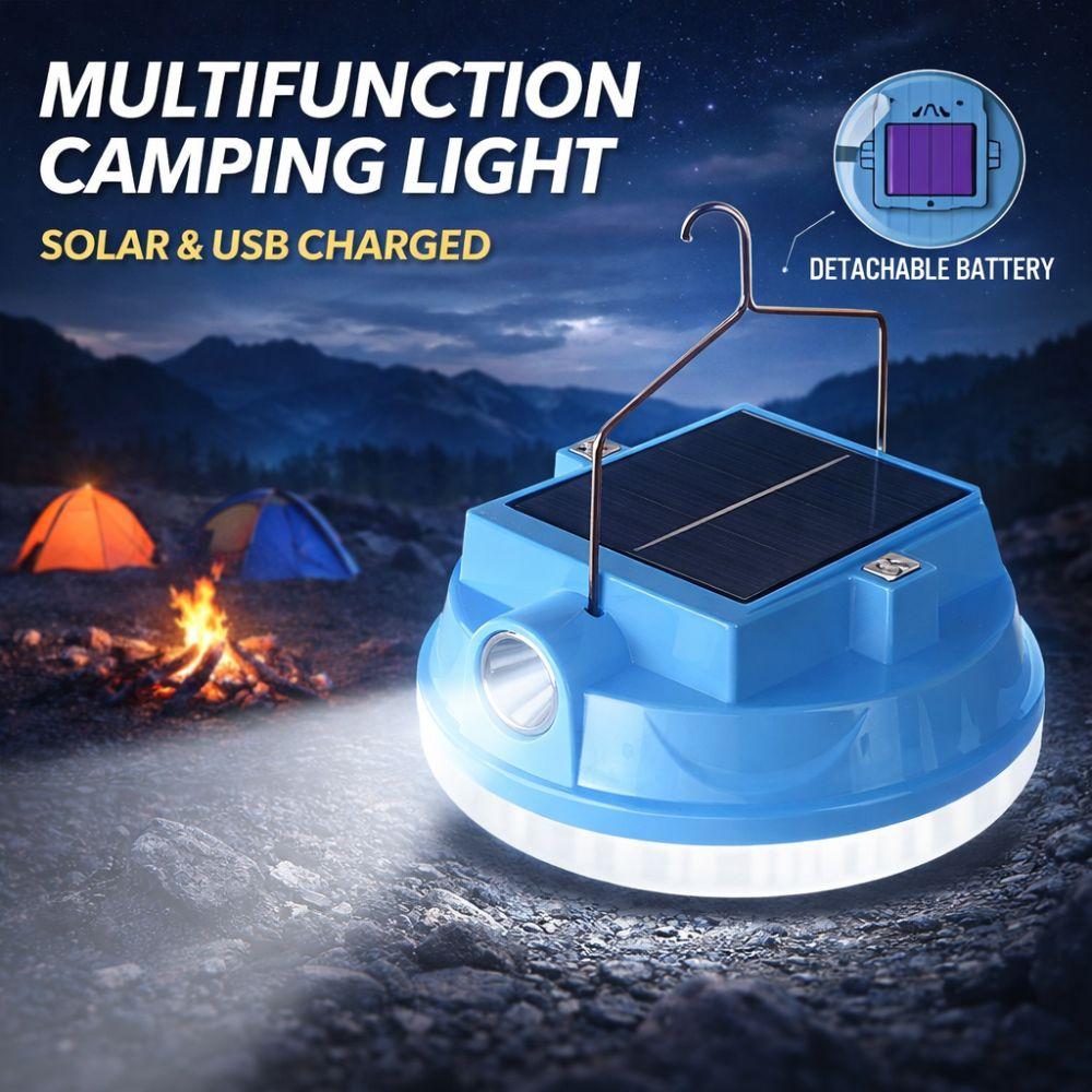 4 Gears Camping Light Rechargeable Night Light Portable Solar Light  Night Lighting