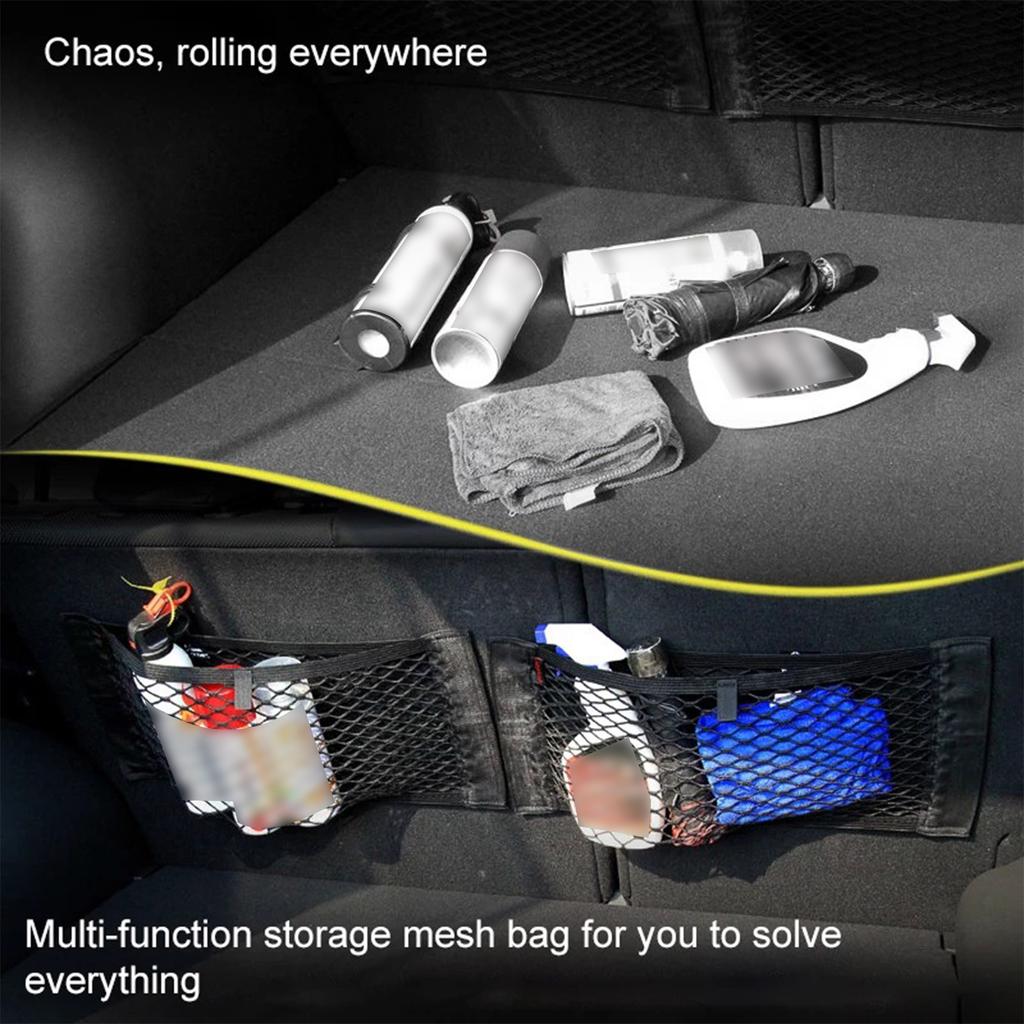 Universal Mesh Cargo Net Car Storage Net Wall Sticker Organizer Pouch Bag Storage Mesh Net for Car Trunk Storage