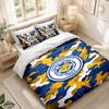Bedding Set 1 Duvet Cover 2 Pillowcases Leicester City Football Print Bedroom Home Decoration