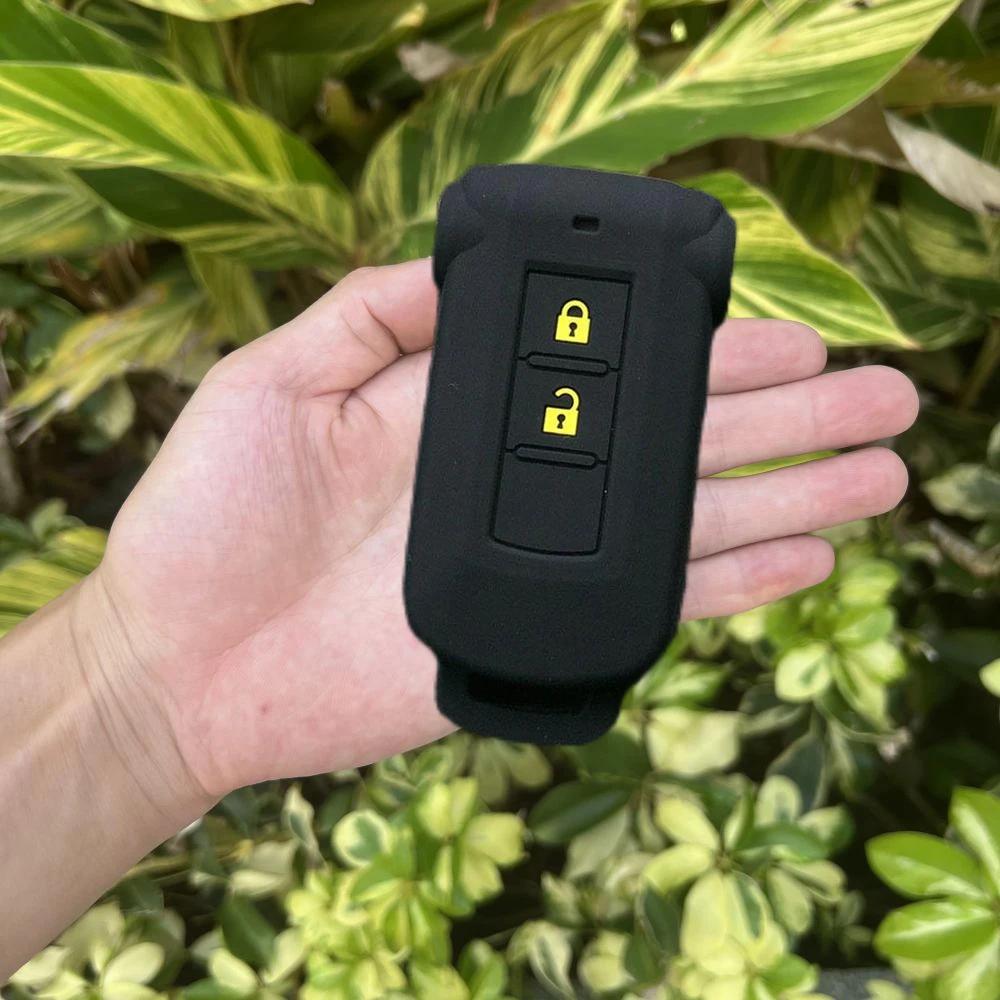 Silikon Autoschlüsselhülle Abdeckung Schlüsselanhänger Zubehör für Mitsubishi ASX Outlander L200 für Nissan Qashqai J10 J11 Juke X Trail Altima