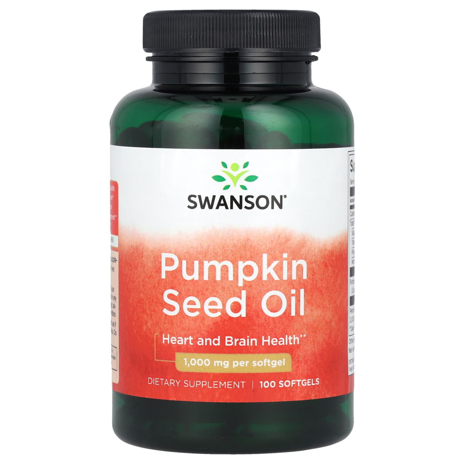

Pumpkin Seed Oil, 1,000Mg, 100 Softgels