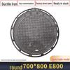 Square and Round Cast Iron Manhole Cover for Electric and Water Utilities