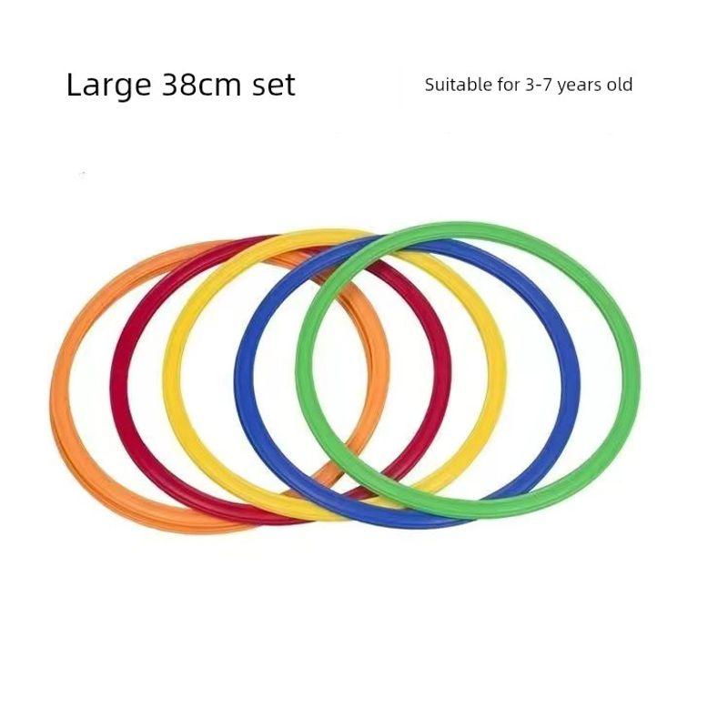 Kindergarten Kids Hopscotch Jumping Plaid Jumping Circle Ring Physical Fitness Agility Training Ring Sensory Training Sports Equipment Toys