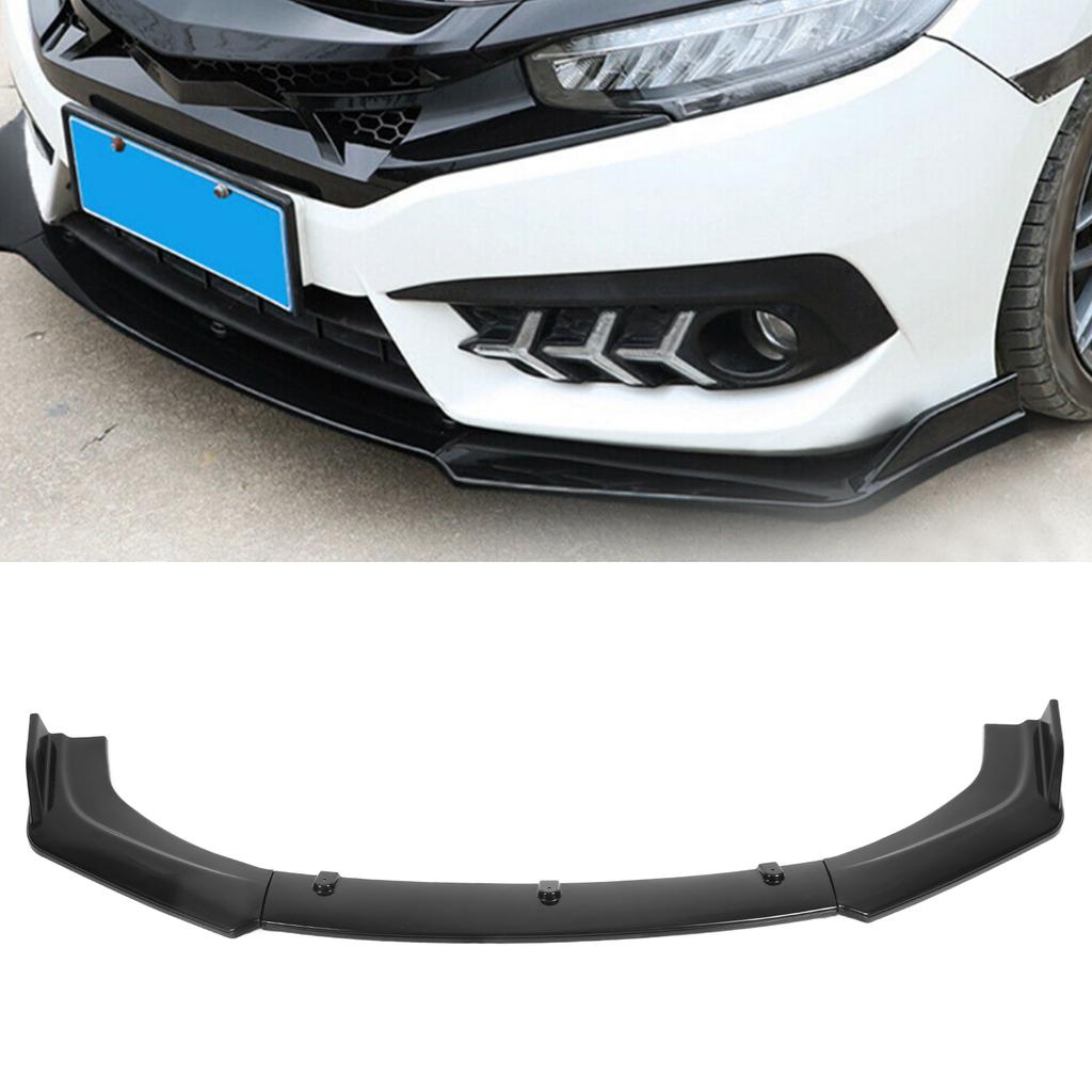 3ks Přední nárazník Lip Splitter Spoiler Antikolizní Vodotěsný Univerzální Díly karoserie pro auto