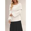 New Autumn and Winter Hot-selling Women's Clothing Loose Knitted Sweater One-neck Pullover Sweater