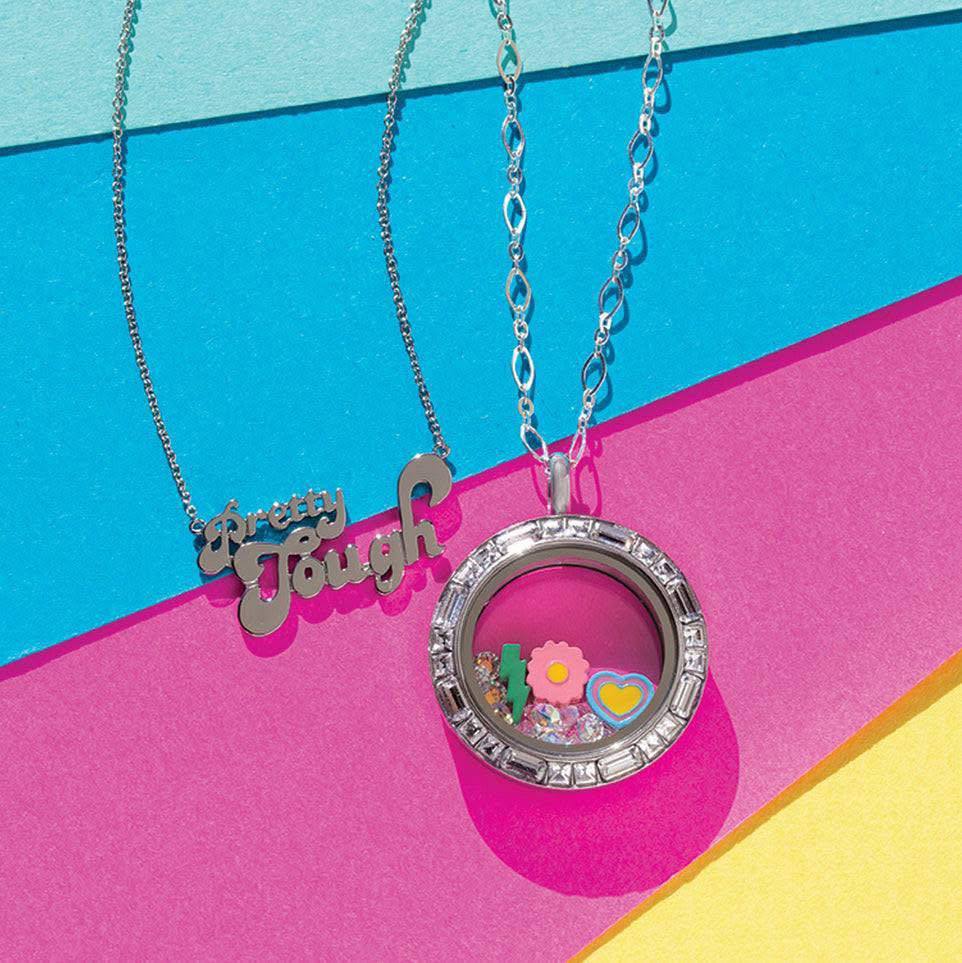 Niche Design, Letter Photo Box, Double Necklace, Color Decoration, Diamond-Set, Personalized Light Luxury Accessories