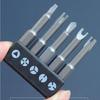 1PACK/5Pcs Special-shaped Screwdriver Set 50mm U-shaped Y-Type Triangle Inner Cross Three Points Screwdriver Bit Tool