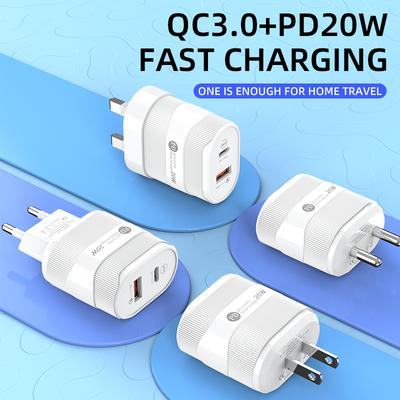 PD 20W USB Typ C Ladegerät QC3.0 Schnellladung Handy-Adapter Schnelllader für iPhone 15 ProMax Samsung Xiaomi Wand USB C Ladegerät
