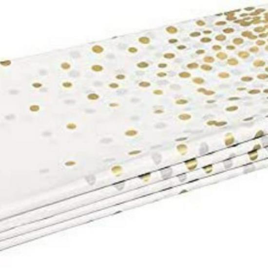 PEVA Platinum Dot Waterproof Nordic Tablecloth for Parties & Gatherings