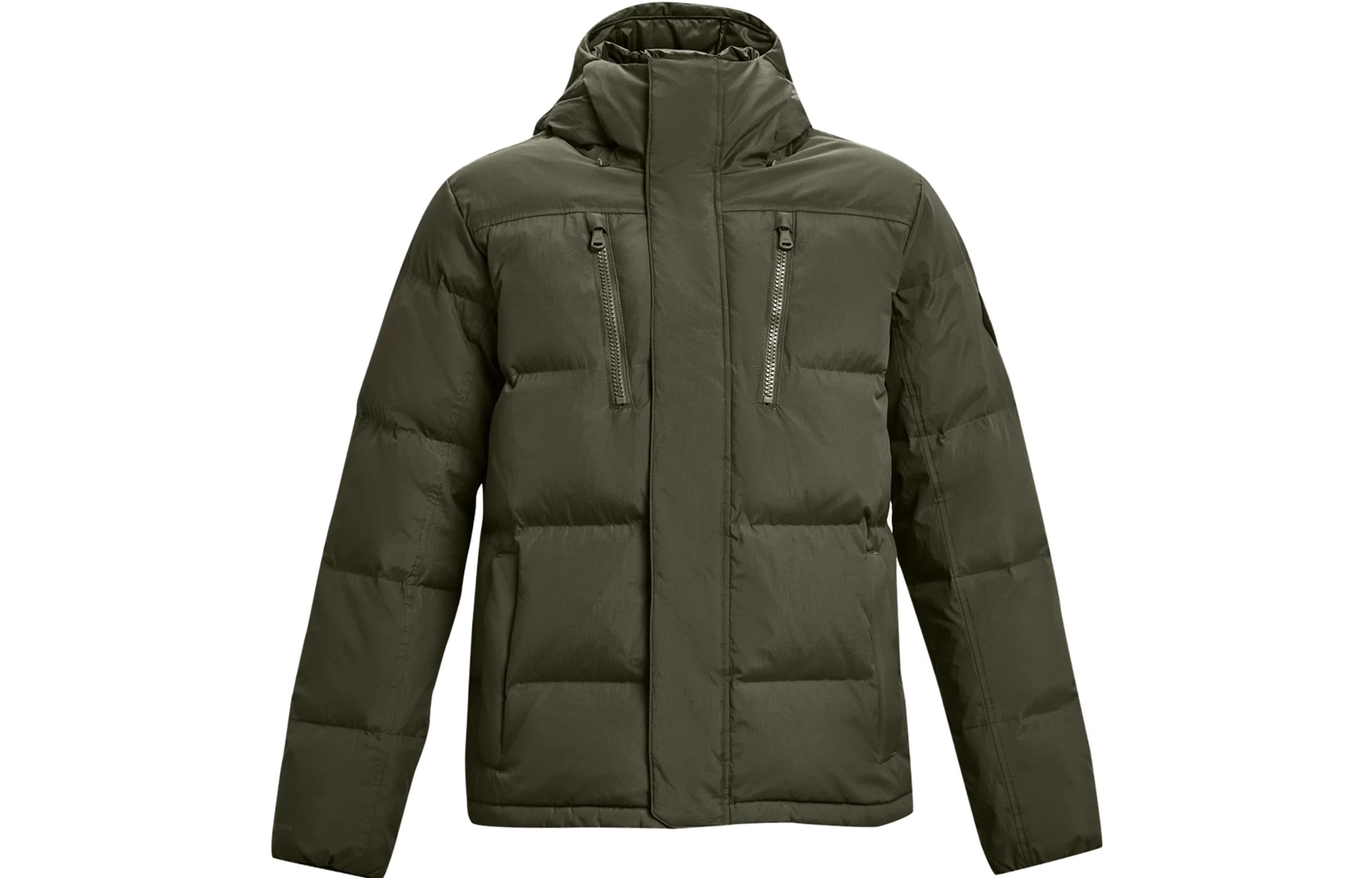 Under Armour Jackets Men s Olive Green Hooded Moderate Other 1378830-390 XL