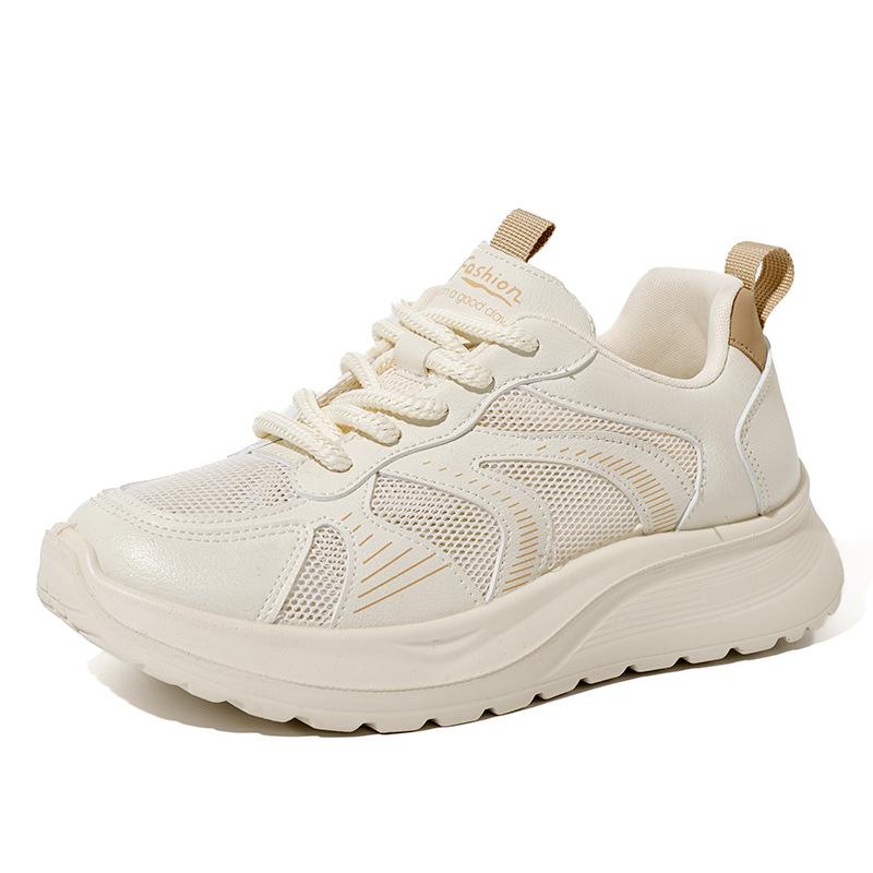 Neue Sommer Damen Schuhe Mesh Atmungsaktive Sneaker Dicke Sohle Vielseitige Lässige Plateau Schuhe Damen Vulkanisierte Schuhe